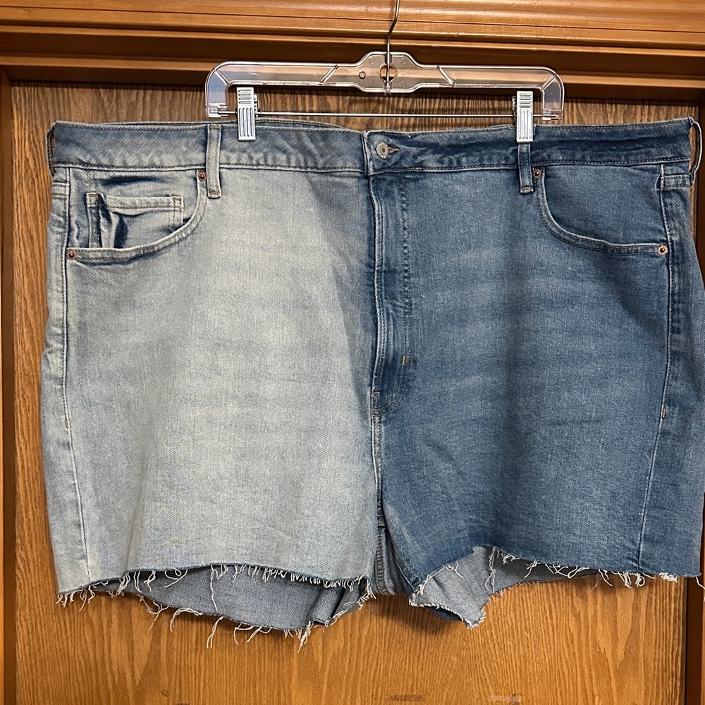 Old Navy Two-Tone Blue Jean Shorts
